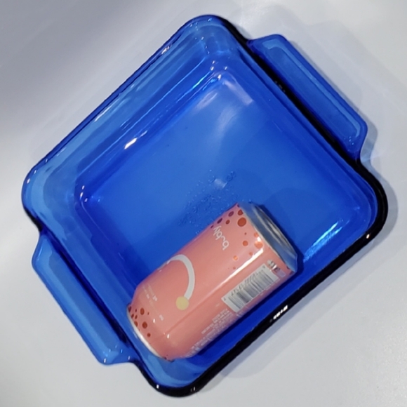 Anchor Hocking Essentials Cobalt Blue Square 🟦 10 1/4" Glass Baker - Picture 9 of 9